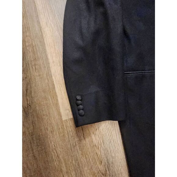 Corneliani MADE IN ITALY Tuxedo Suit Jacket Black 46 Long 100% virgin wool - Picture 4 of 9